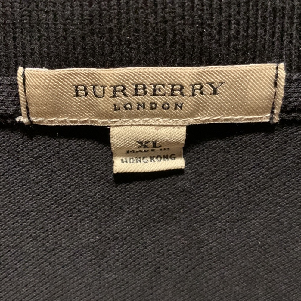 Burberry Black Nova Check Polo Short sleeve shirt Sz Xl excellent condit… - Picture 3 of 8